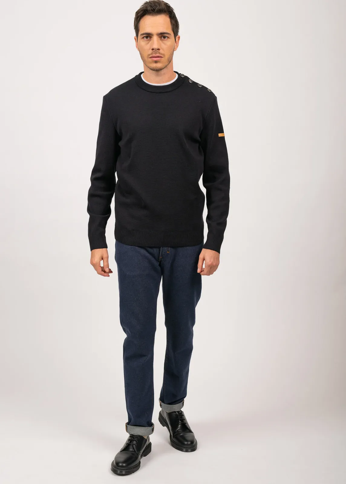 Saint James Trousers & Shorts*Alphonse Mérinos straight jeans Marine