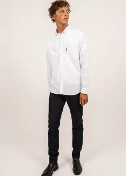 Saint James Shirts*Amboise long sleeve shirt Blanc