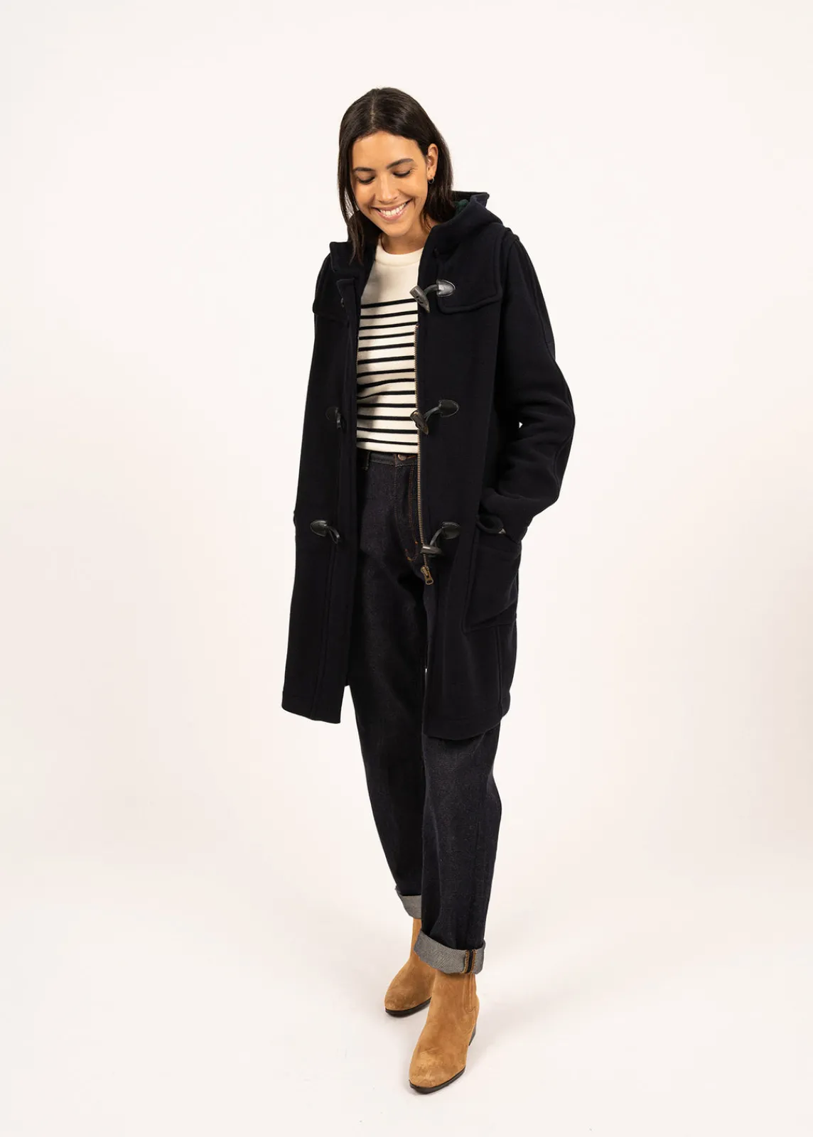 Saint James Coats & Peacoats*Arctique classic duffle-coat Navy
