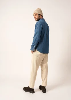 Saint James Shirts*Ayden Lightweight Shirt Denim