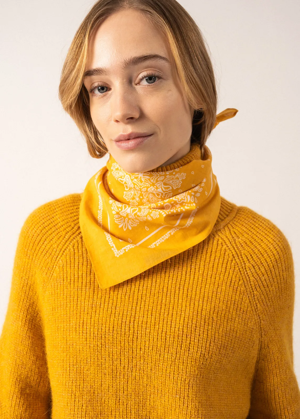 Saint James Accessories*Bandana scarf Ambre