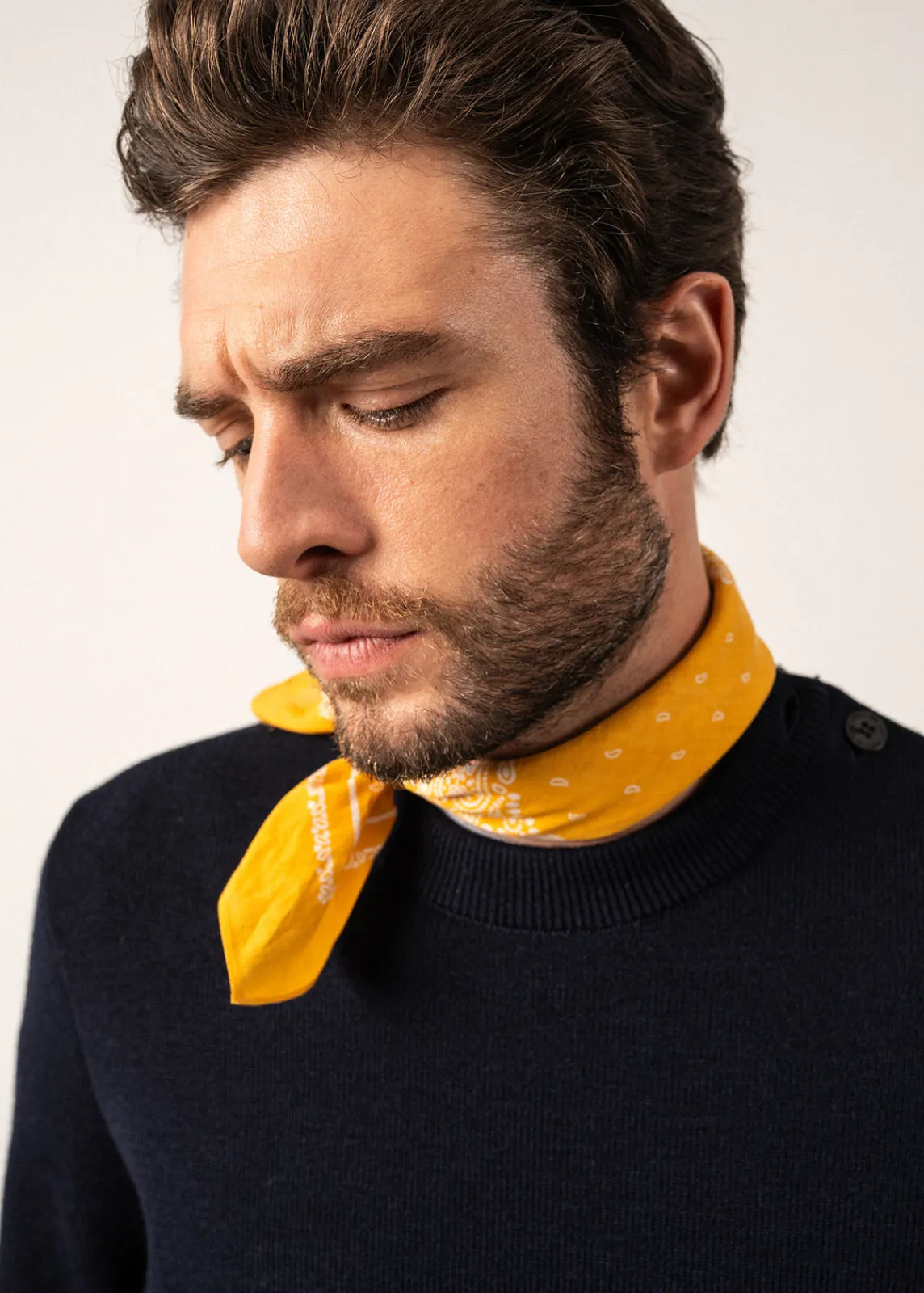 Saint James Accessories*Bandana scarf Ambre