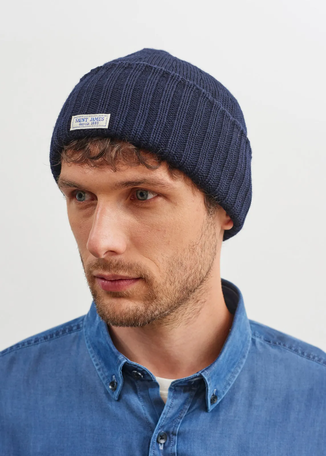 Saint James Accessories*Barbaresque turn-up hat Navy