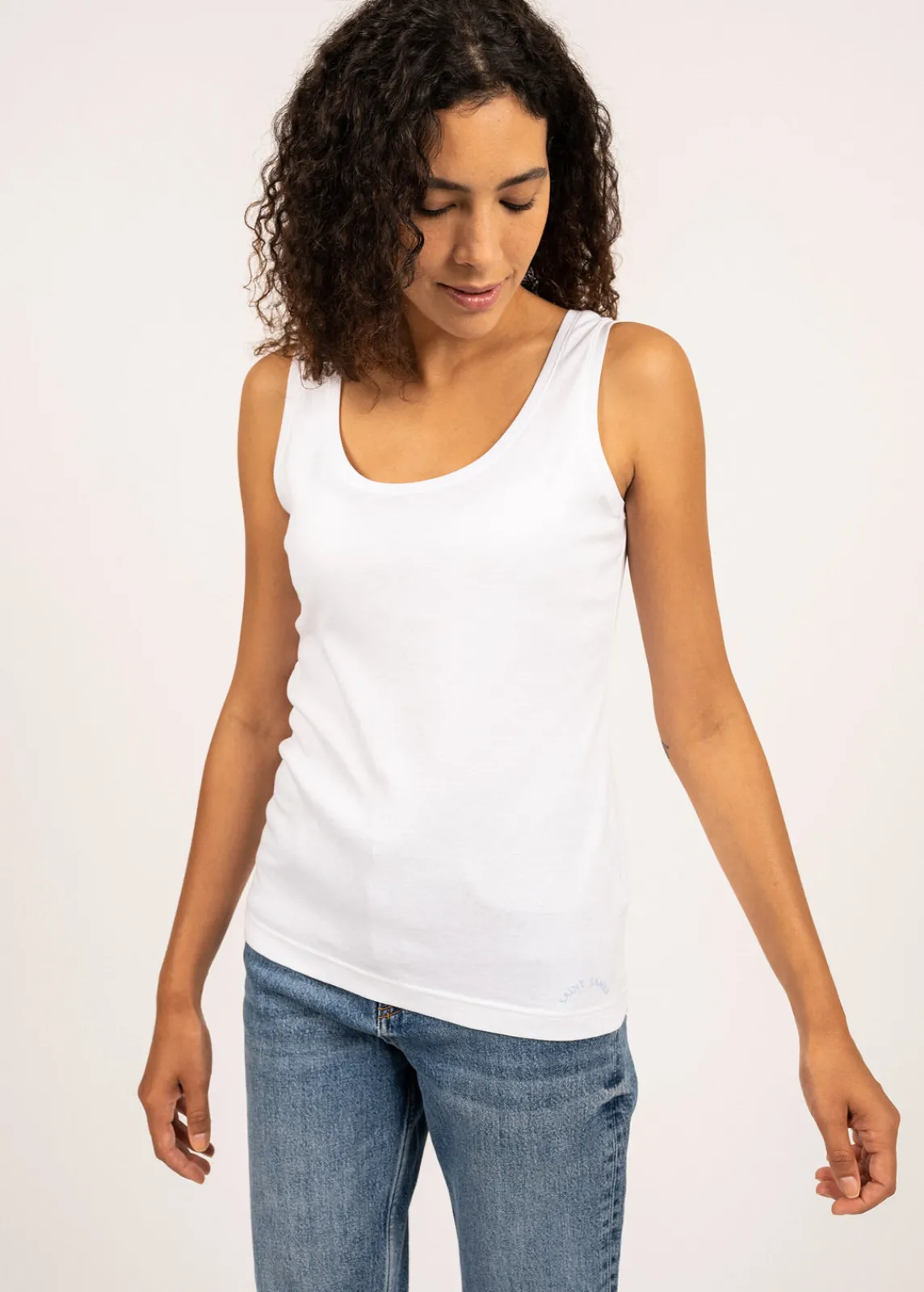 Saint James Tops & Polos*Bastia tank top Blanc