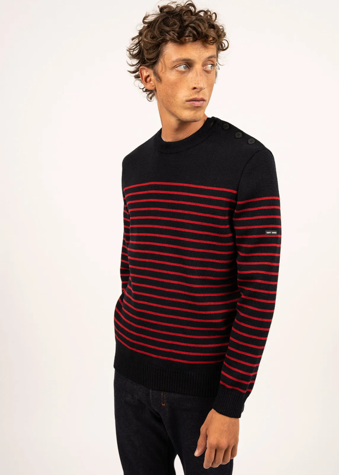 Saint James Sailor Jumpers|Sailor Jumpers*Binic striped sailor jumper Navy/medoc