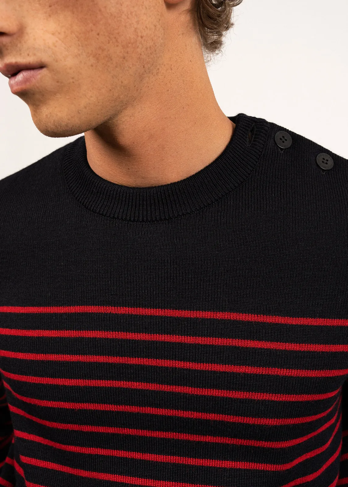 Saint James Sailor Jumpers|Sailor Jumpers*Binic striped sailor jumper Navy/medoc