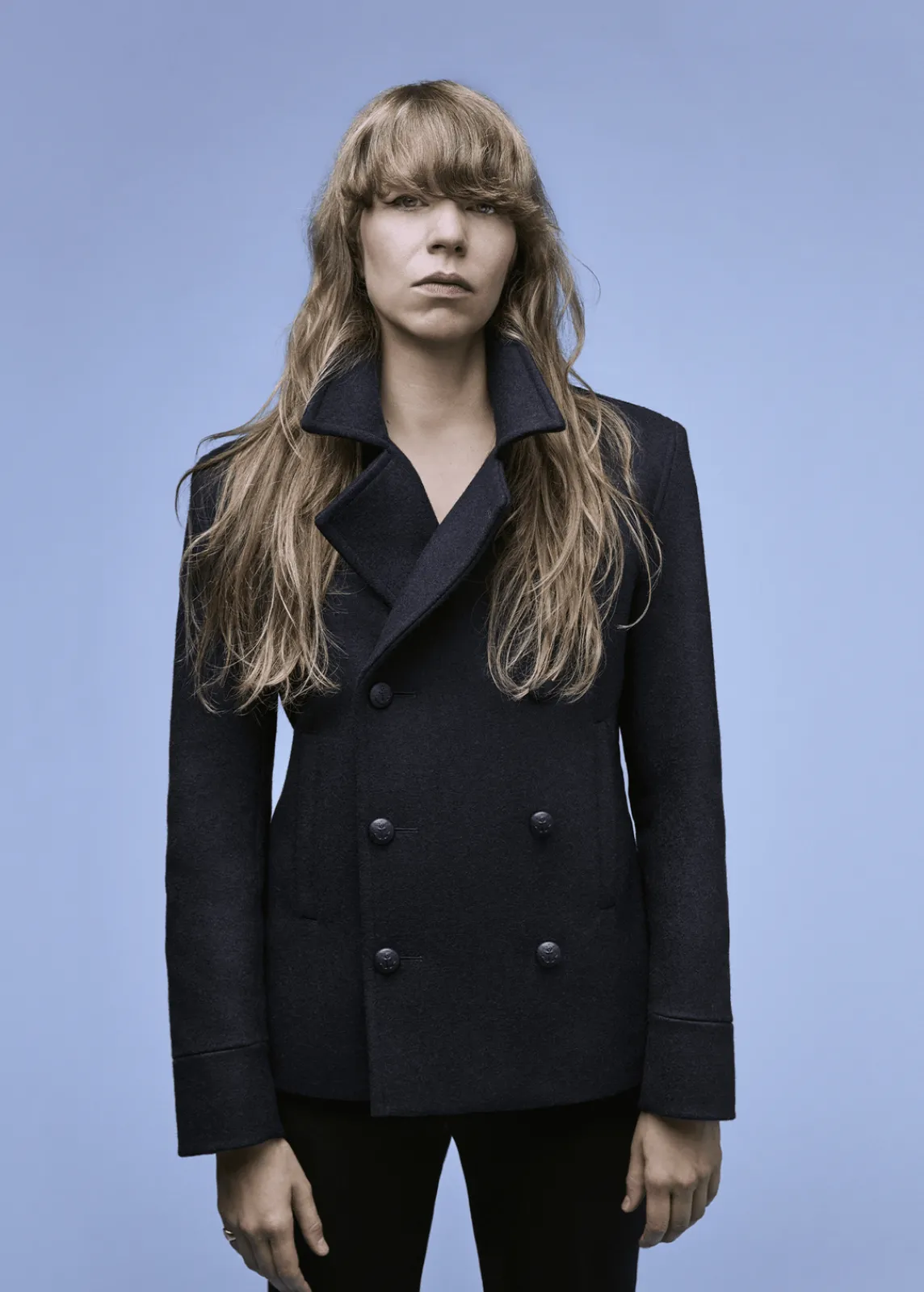 Saint James Coats*Bleu Comme Toi wool cloth peacoat Navy