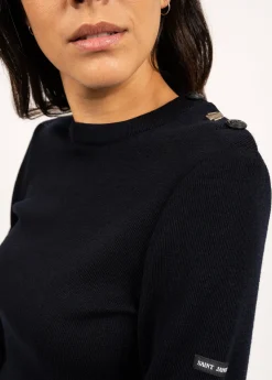 Saint James Sailor Jumpers|Sailor Jumpers*Bregançon plain sailor jumper Navy