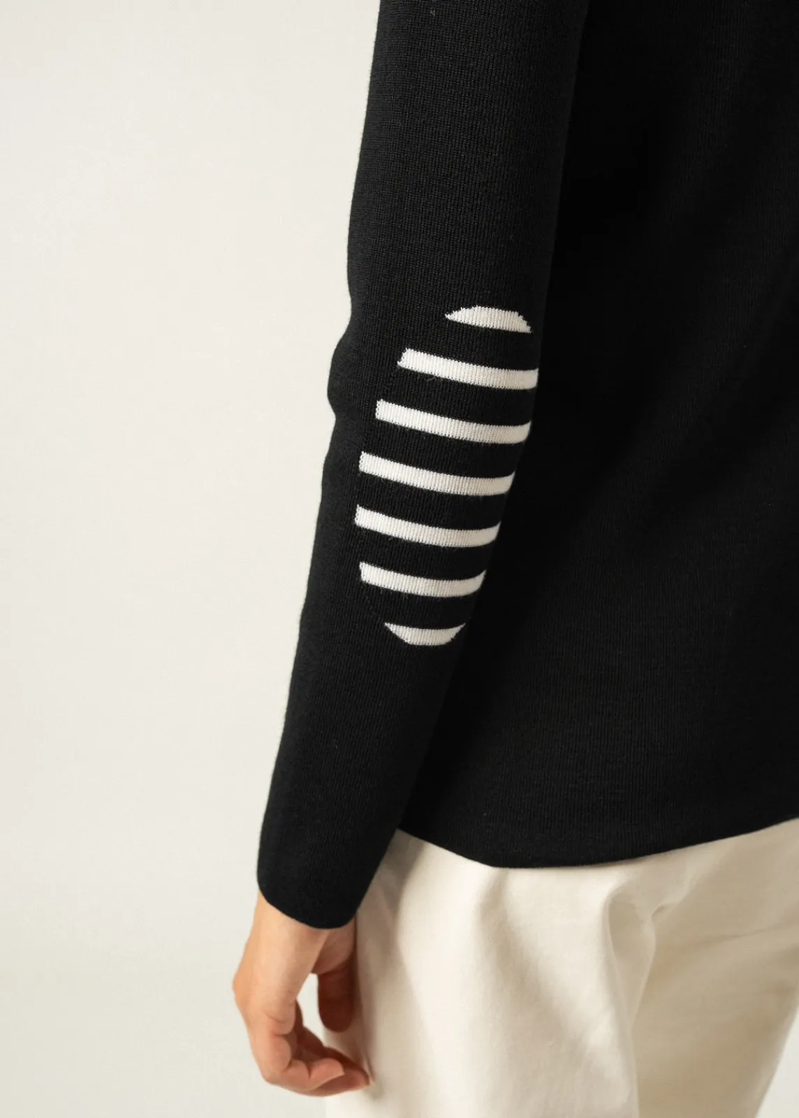 Saint James Sailor Jumpers|Sailor Jumpers*Bregançon plain sailor jumper Noir