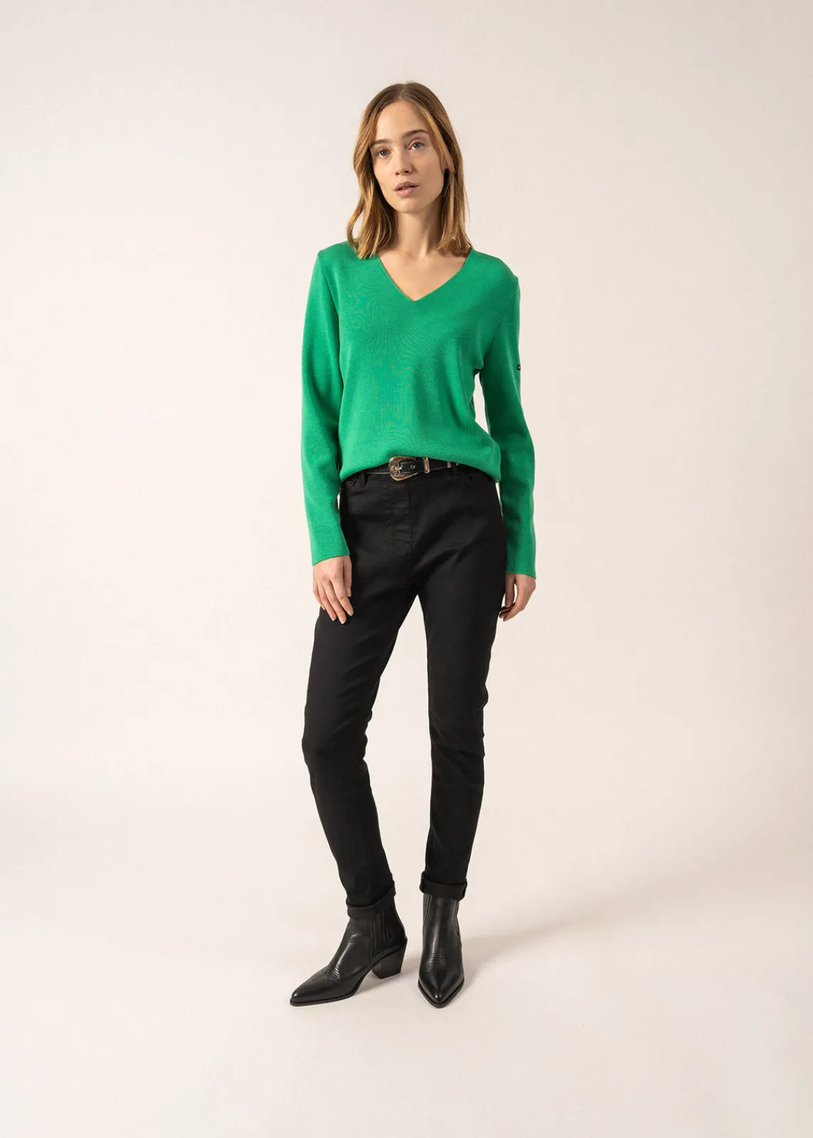 Saint James Jumpers, Cardigans, Jackets*Brehat V neck jumper Trefle