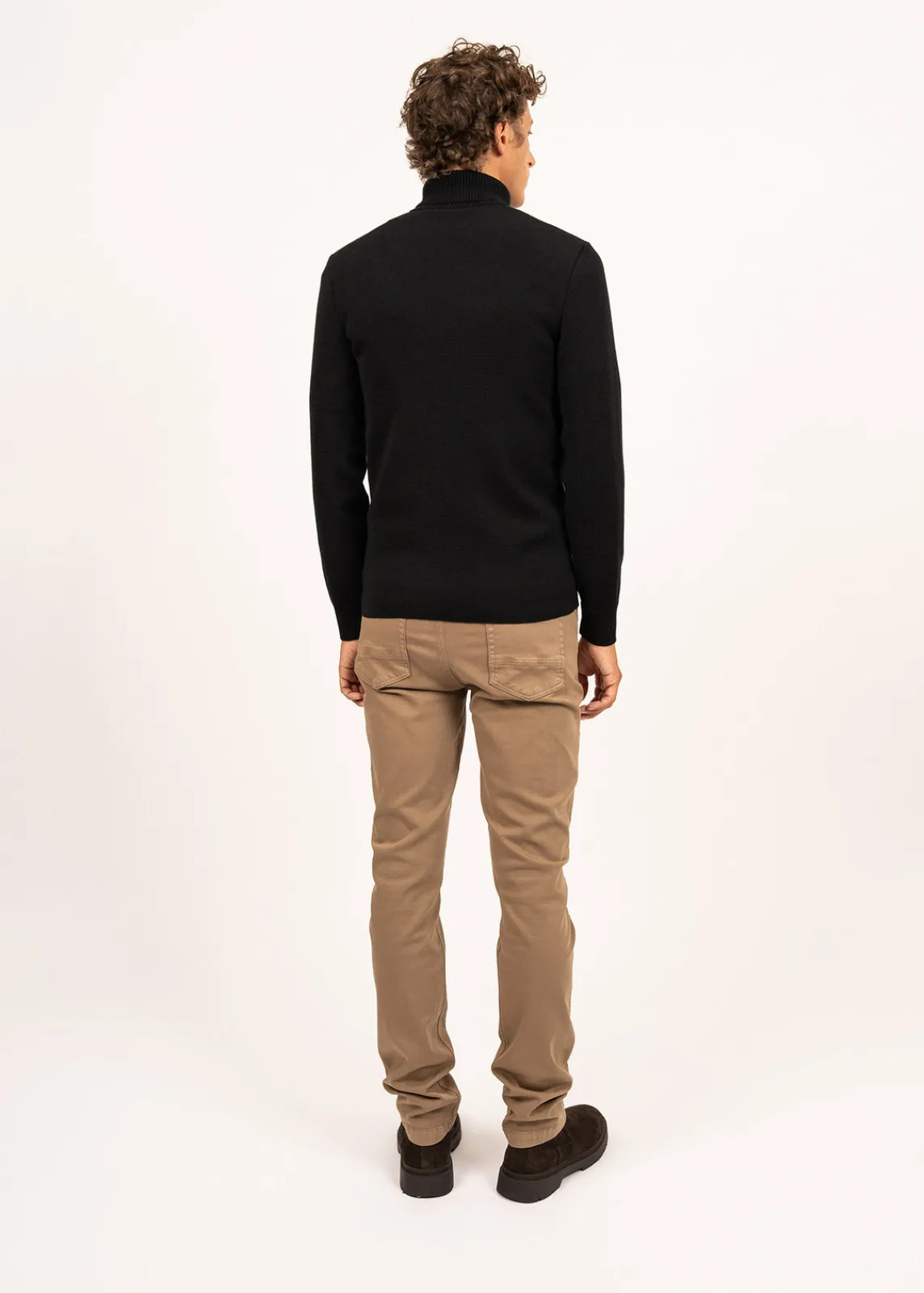 Saint James Sailor Jumpers|Sailor Jumpers*Bretagne turtleneck jumper Noir