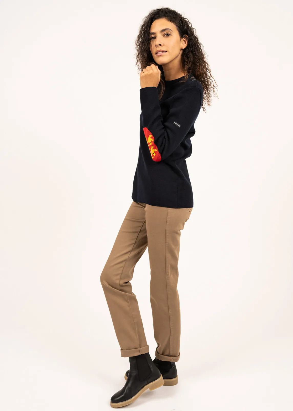 Saint James Sailor Jumpers|Sailor Jumpers*Brégançon Normandy jumper Navy/multico