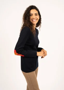 Saint James Sailor Jumpers|Sailor Jumpers*Brégançon Normandy jumper Navy/multico