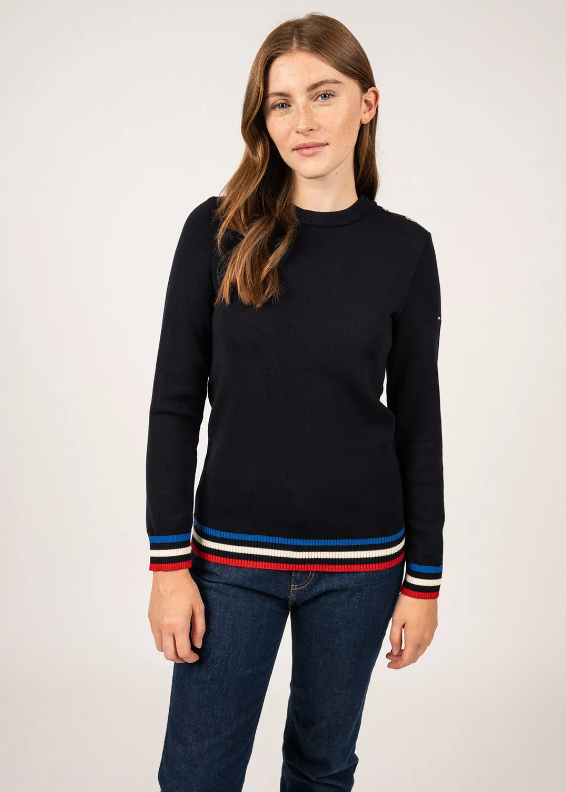 Saint James Sailor Jumpers|Sailor Jumpers*Brégançon sailor jumper Navy