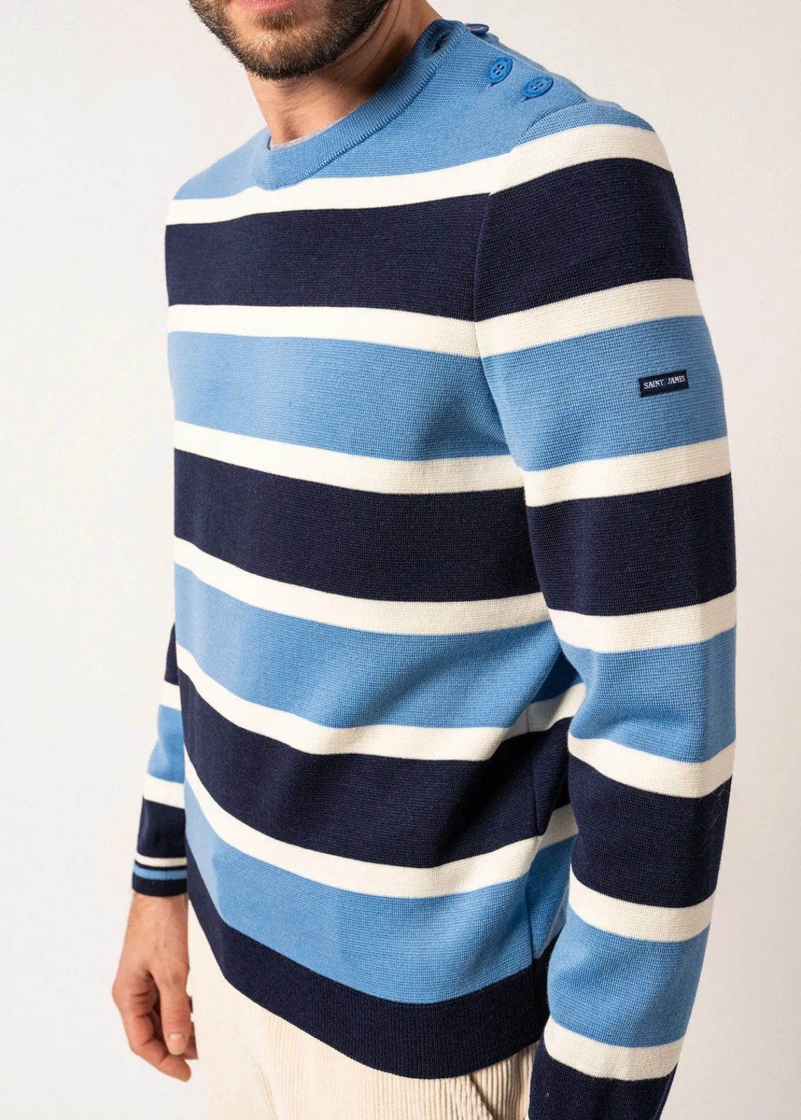 Saint James Sailor Jumpers|Sailor Jumpers*Cancale Campus Sailor Jumper Oxygene/insigne/ecume