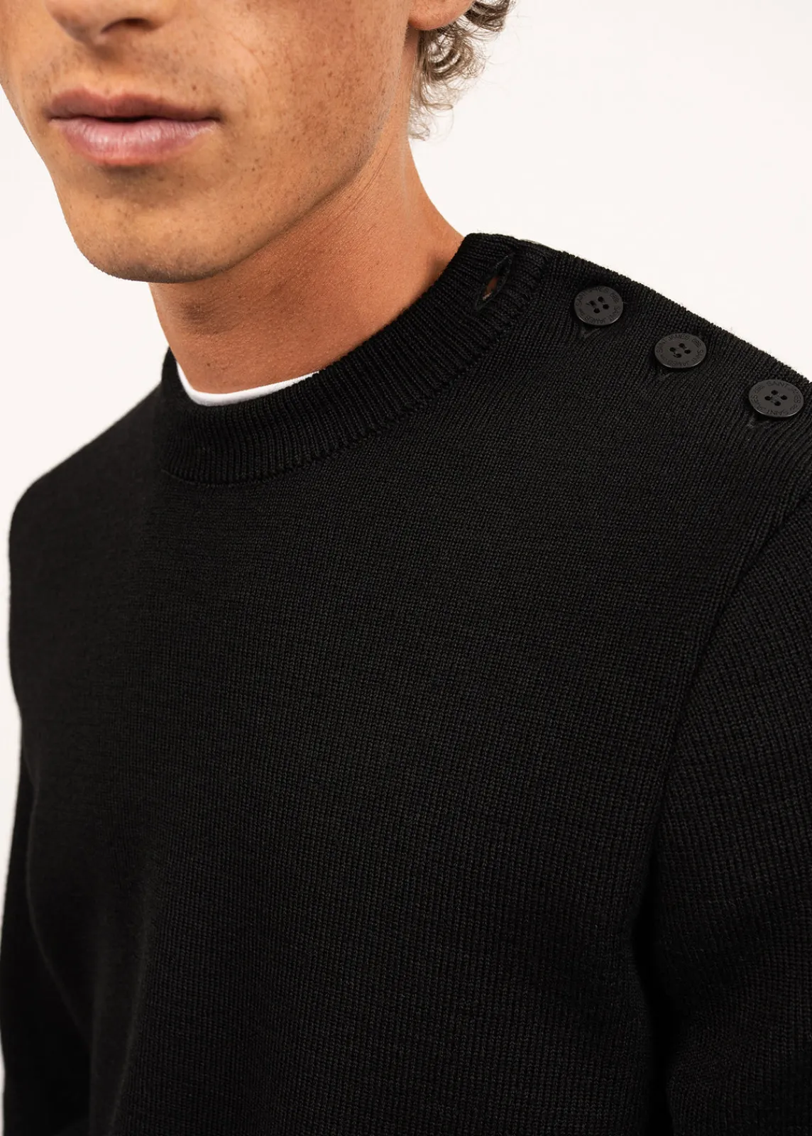 Saint James Sailor Jumpers|Sailor Jumpers*Cancale sailor jumper Noir