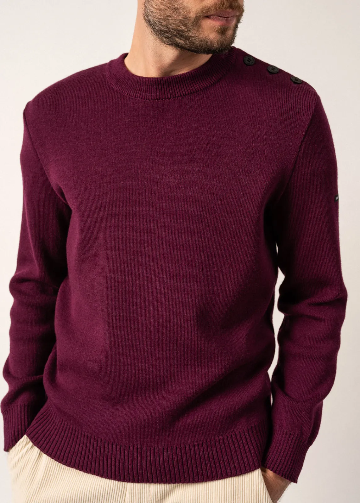 Saint James Sailor Jumpers|Sailor Jumpers*Cancale sailor jumper Prune
