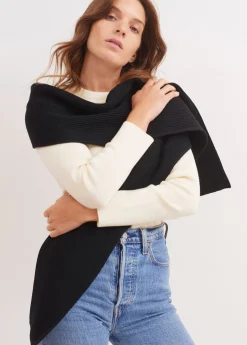 Saint James Scarves*Canoe scarf Noir