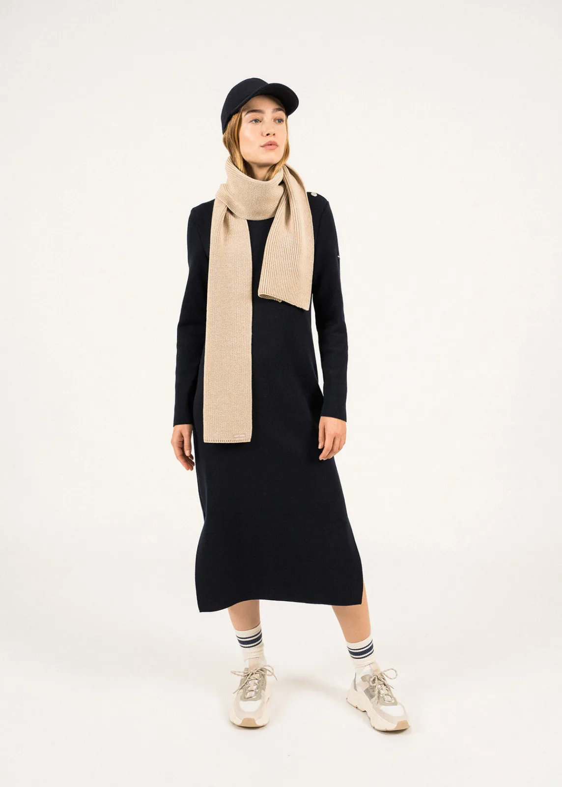 Saint James Scarves*Canoe scarf Beige