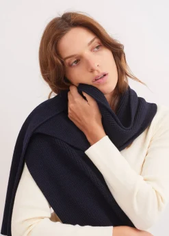 Saint James Scarves*Canoe scarf Navy