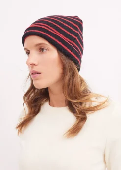 Saint James Accessories*Cartier striped sailor hat Navy/tulipe