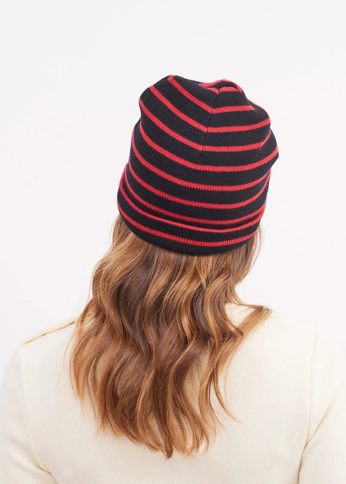 Saint James Accessories*Cartier striped sailor hat Navy/tulipe