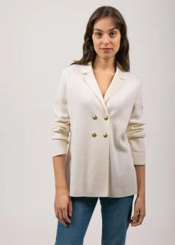 Saint James Shell Jackets & Raincoats*Charente wool blazer Blanc