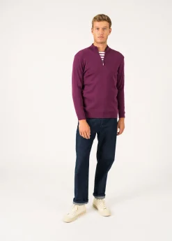 Saint James Jumpers & Cardigans*Crossley jumper Prune/navy