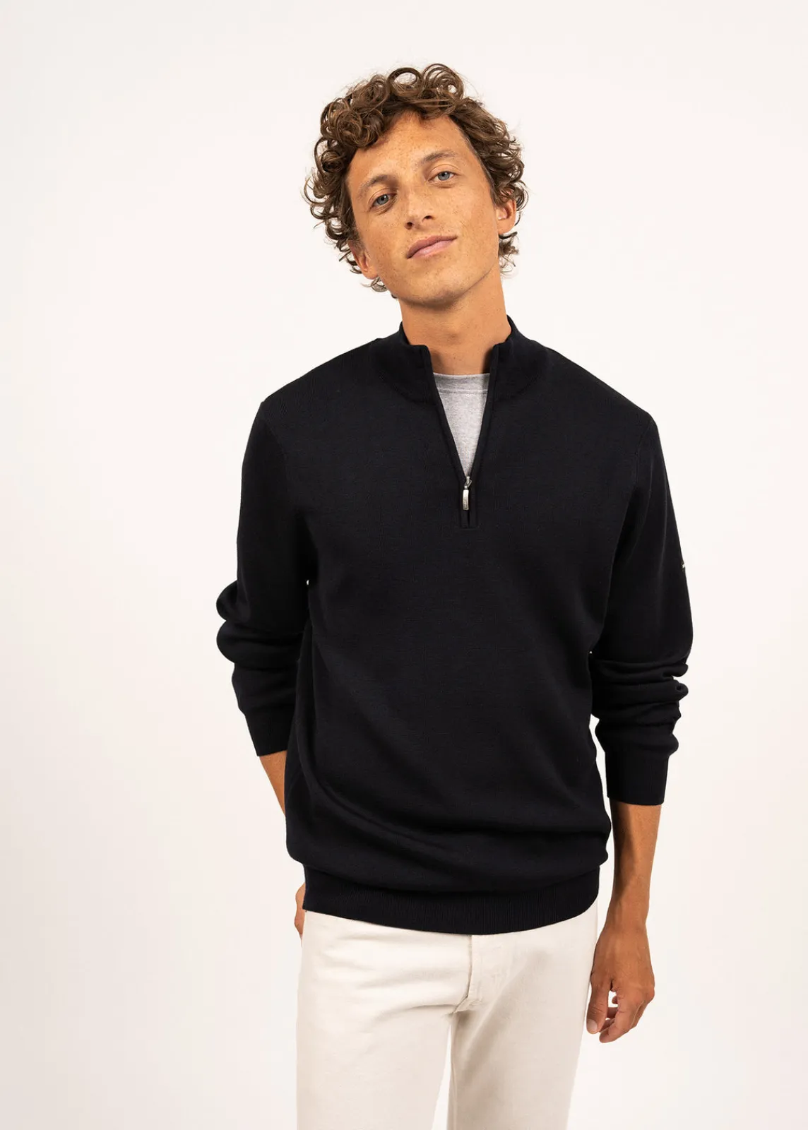 Saint James Jumpers & Cardigans*Crossley jumper Prune/navy