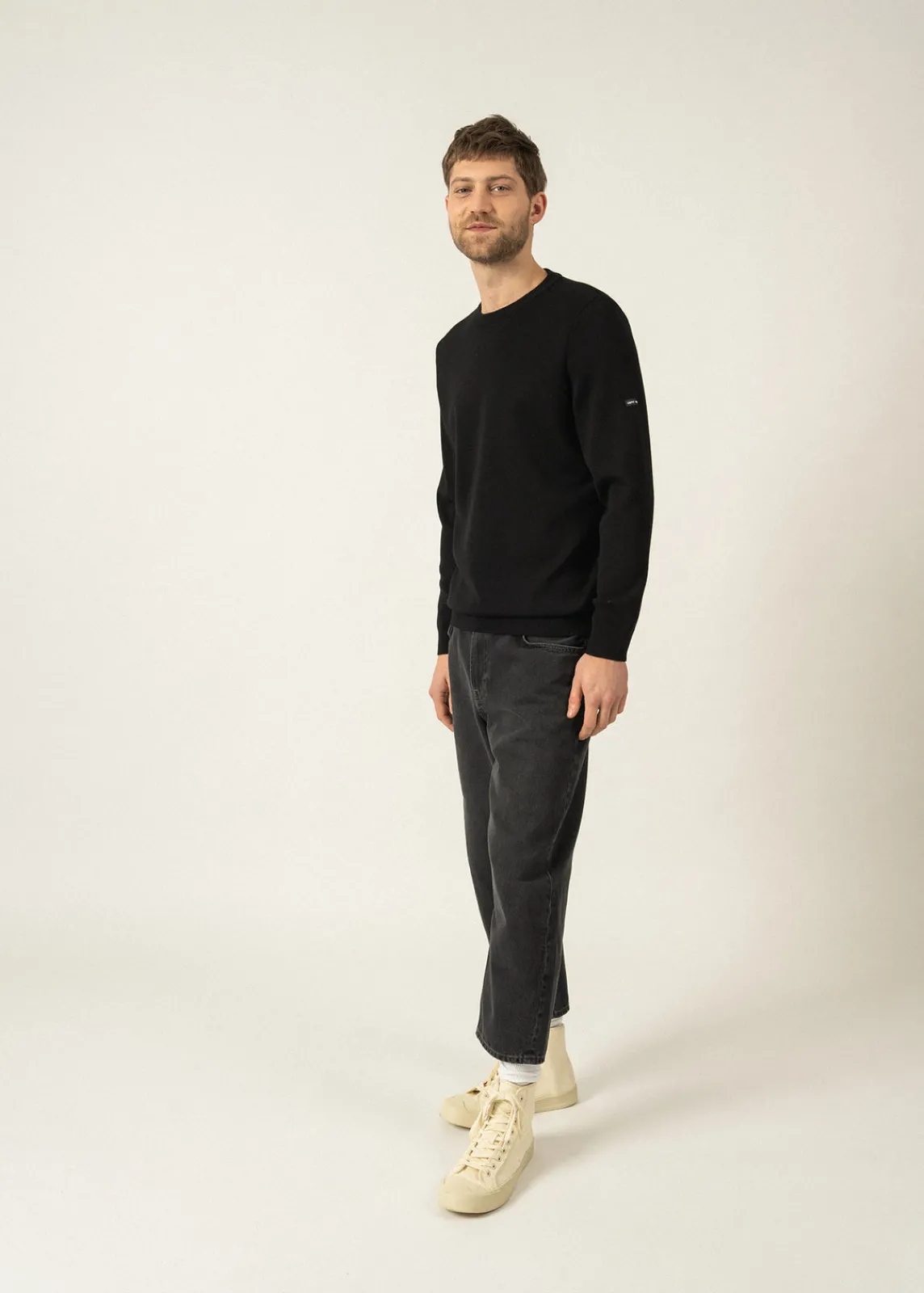 Saint James Jumpers & Cardigans*Cruiser round neck jumper Noir