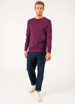 Saint James Jumpers & Cardigans*Cruiser round neck jumper Prune