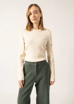 Saint James Sailor Jumpers|Sailor Jumpers*Dax plain sailor jumper Ecume