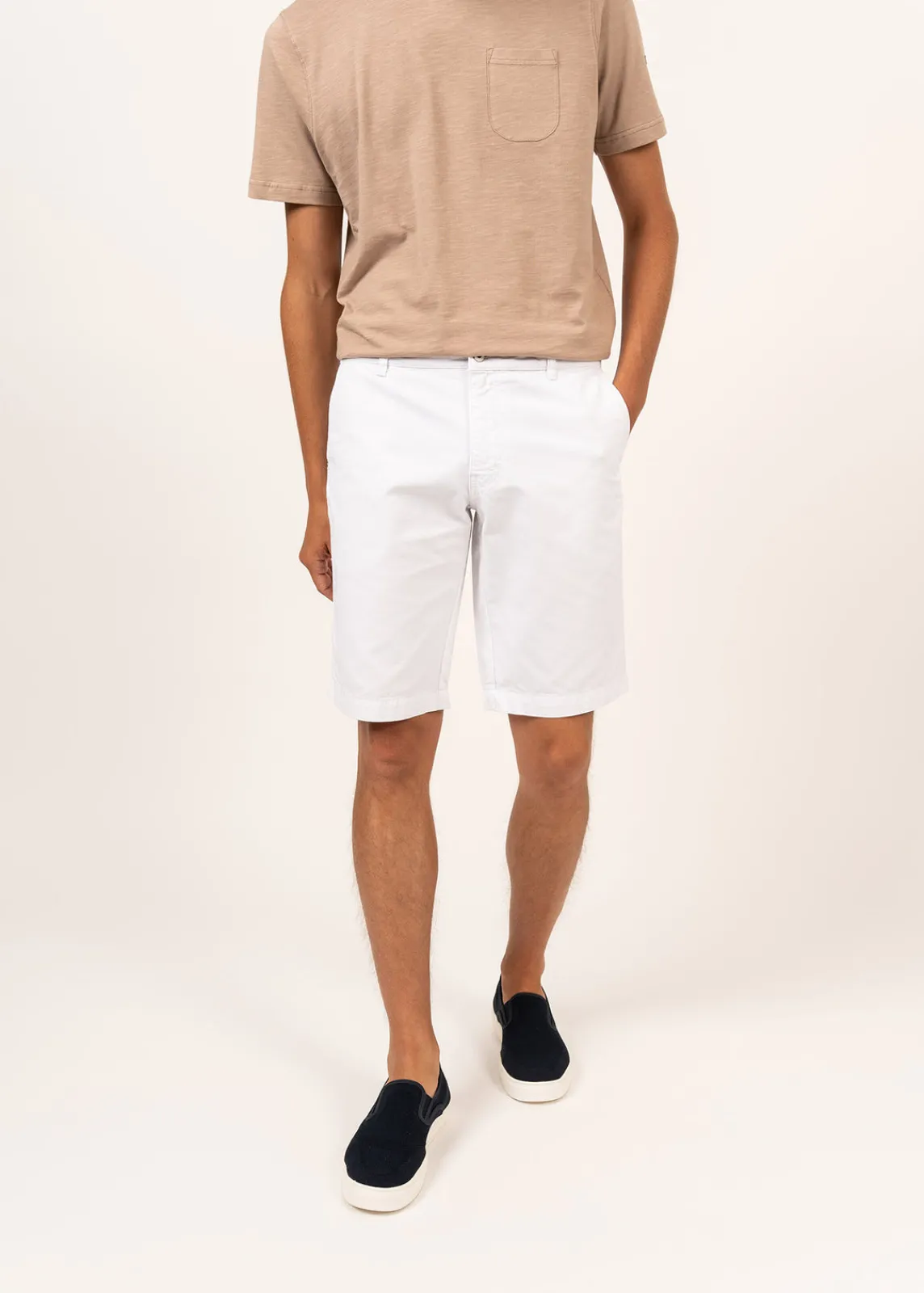 Saint James Trousers & Shorts*Doug straight Bermuda shorts Blanc