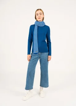 Saint James Scarves*Duguay striped scarf Gitane/ecume