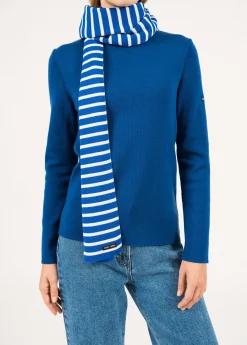 Saint James Accessories*Duguay striped scarf Gitane/ecume