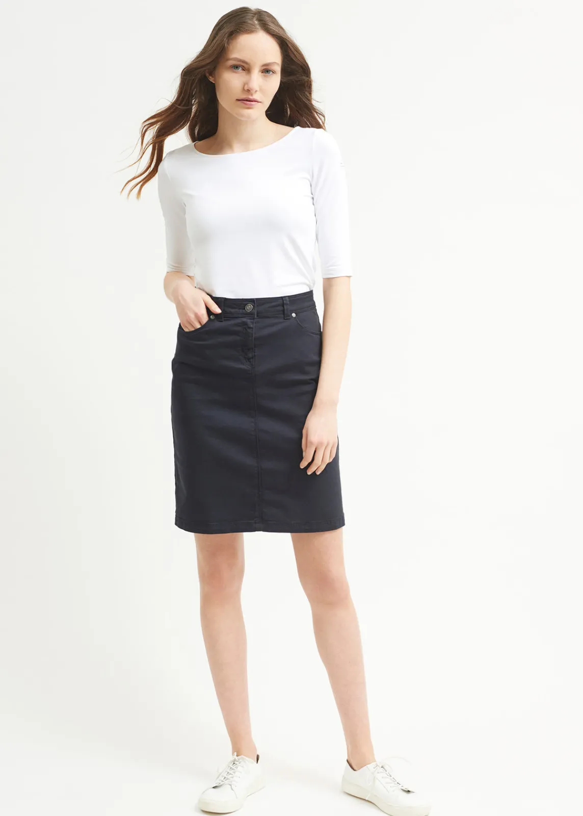 Saint James Dresses & Skirts*Elfy regular skirt Navy