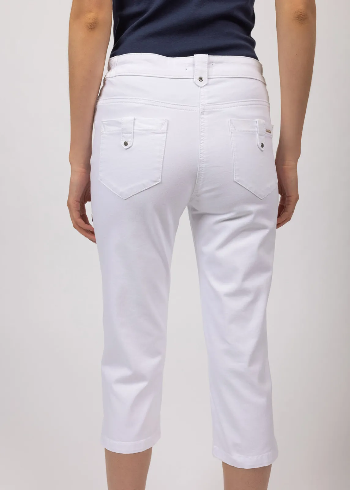 Saint James Trousers & Shorts*Elodie three quarters pants Blanc