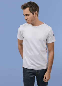 Saint James Polos & T-shirts*Epaule Tattoo cotton t-shirt Blanc