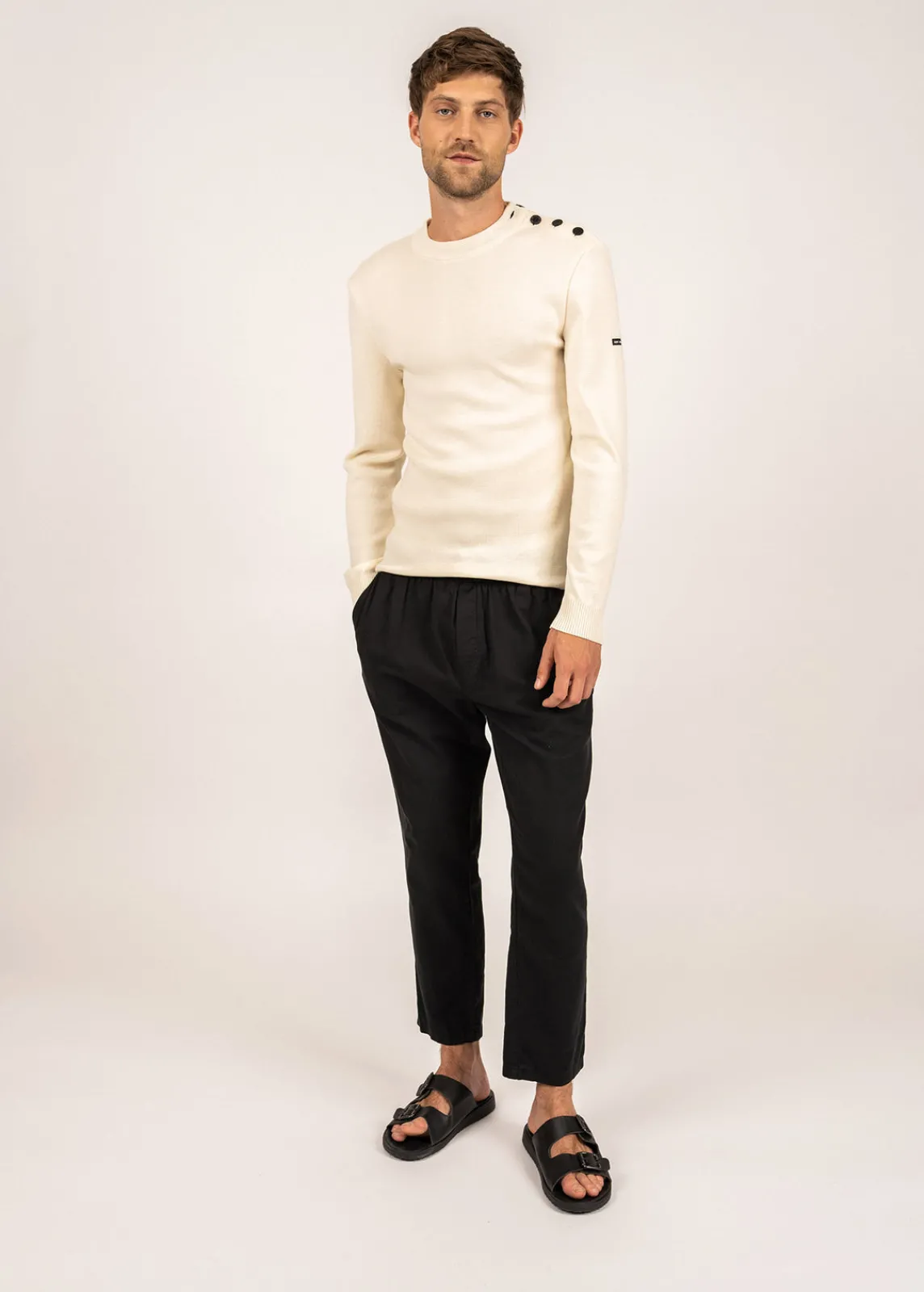 Saint James Sailor Jumpers|Sailor Jumpers*Estran wool sailor jumper Ecume