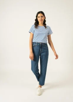Saint James Sailor Striped Shirts*Etrille short sleeve striped sailor shirt Neige/gitane