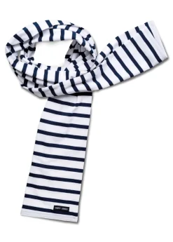 Saint James Accessories|Accessories*Eve striped scarf Neige/marine