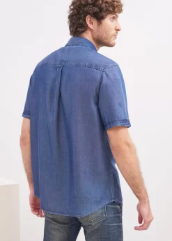 Saint James Shirts*Frederic short sleeve shirt Chambray