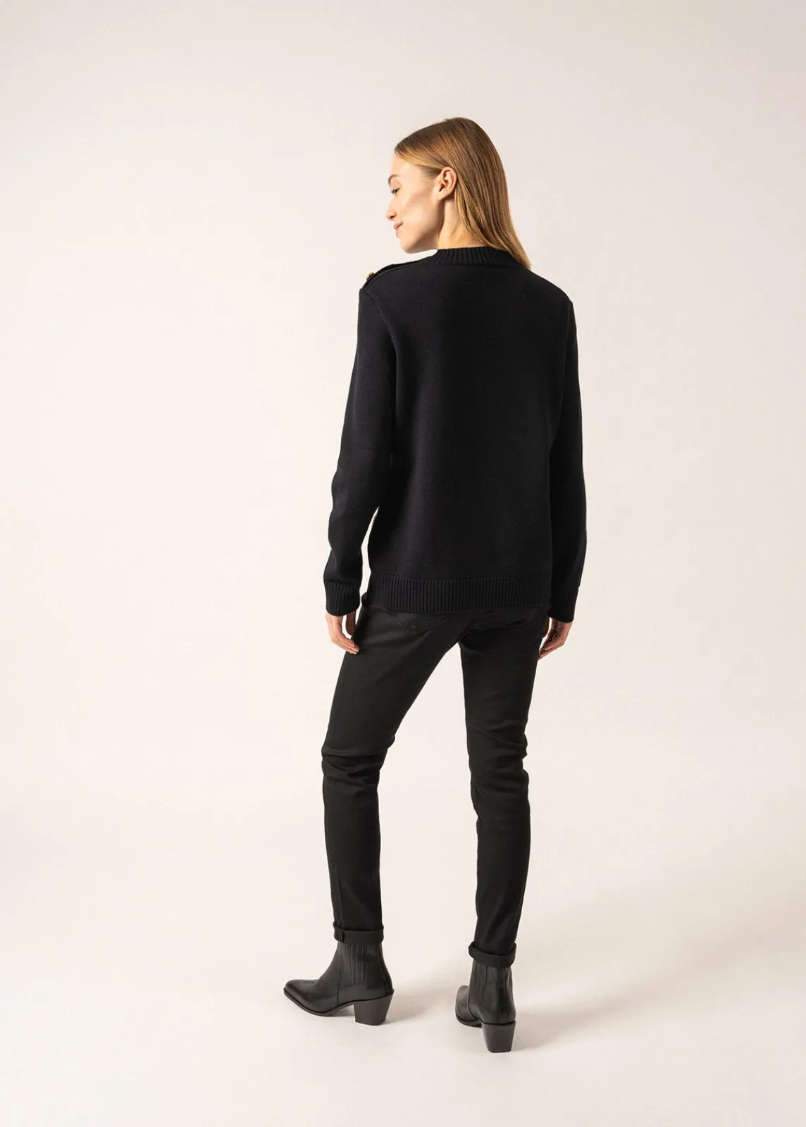 Saint James Sailor Jumpers|Sailor Jumpers*Gala Striped Sailor-inspired Jumper Navy/ecume