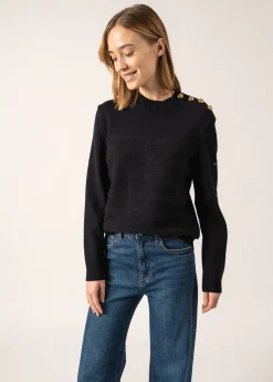 Saint James Sailor Jumpers|Sailor Jumpers*Gala Striped Sailor-inspired Jumper Navy/navy