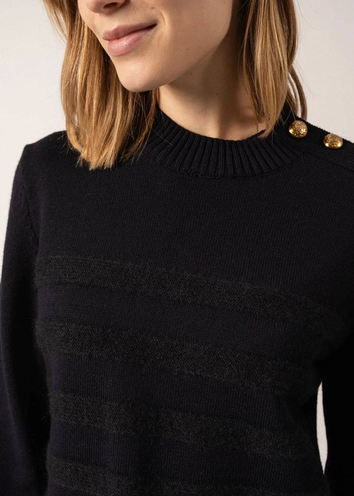Saint James Sailor Jumpers|Sailor Jumpers*Gala Striped Sailor-inspired Jumper Navy/navy
