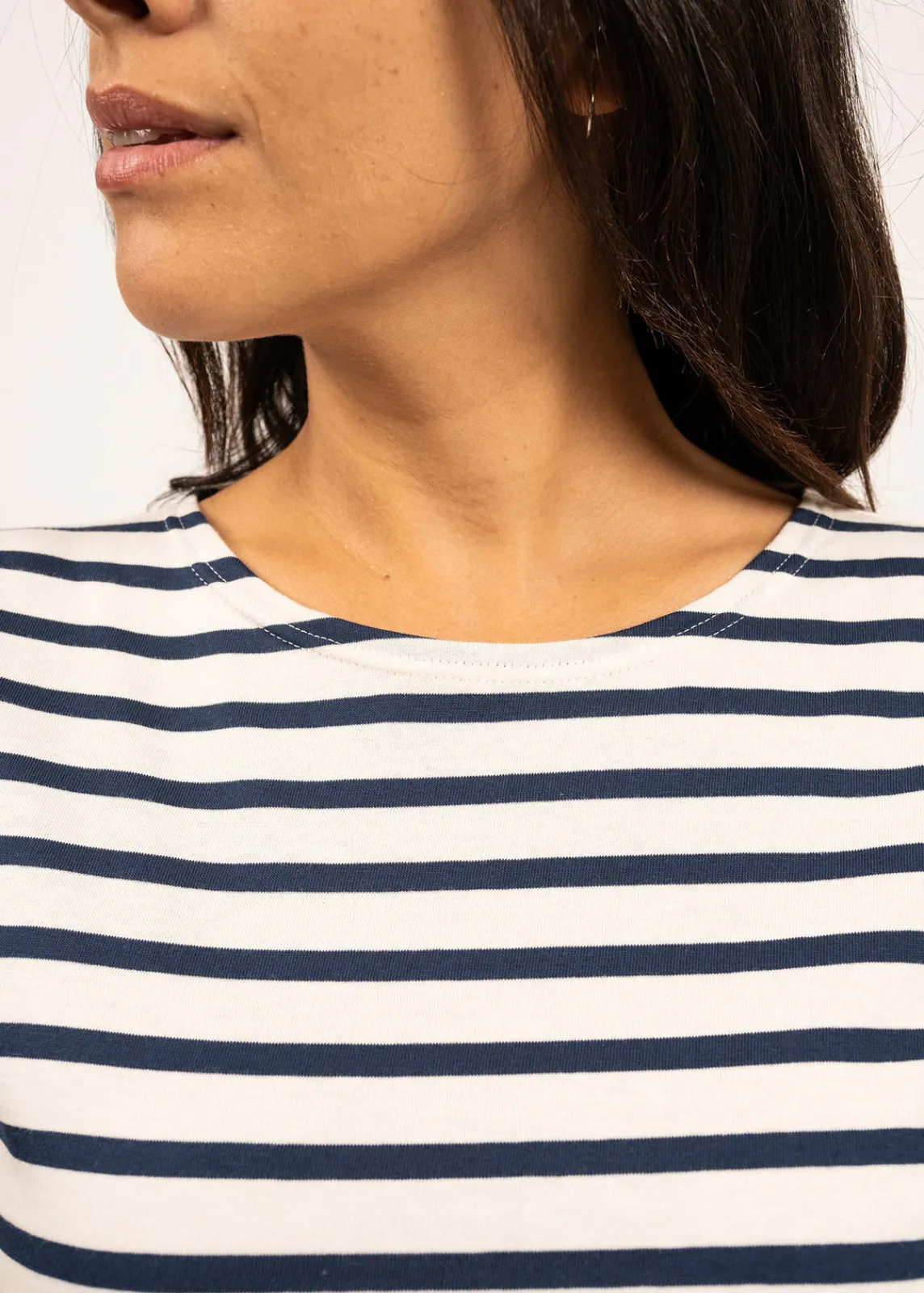 Saint James Sailor Striped Shirts*Galathée striped sailor shirt Ecru/marine