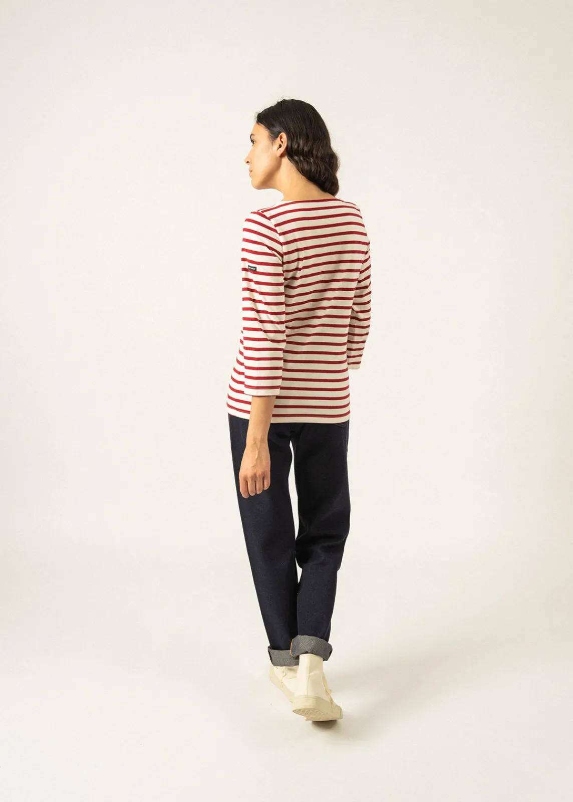 Saint James Sailor Striped Shirts*Galathée striped sailor shirt Ecru/persan