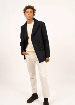 Saint James Coats*Galion authentic sailor peacoat Navy