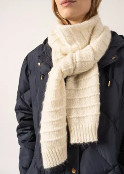 Saint James Scarves*Grisons Mohair Scarf Blancd'hiver