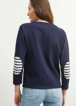 Saint James Sailor Striped Shirts|Sailor Striped Shirts*Guildo boat neck sailor shirt Navy